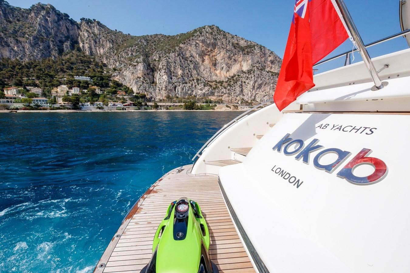 a boat on the water aboard KOKAB Yacht for Charter