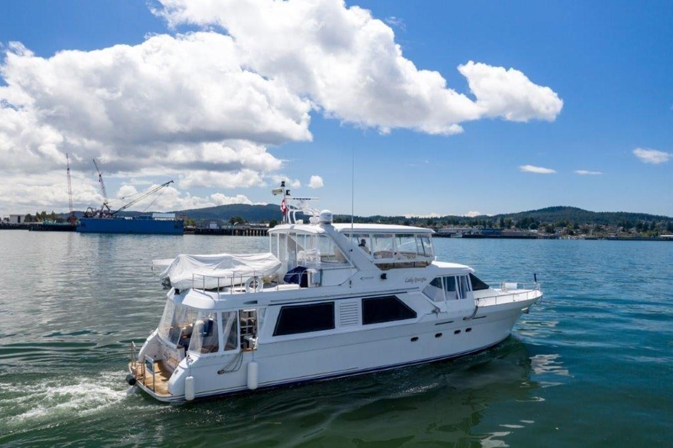 a boat on the water aboard LADY GEORGIA Yacht for Sale