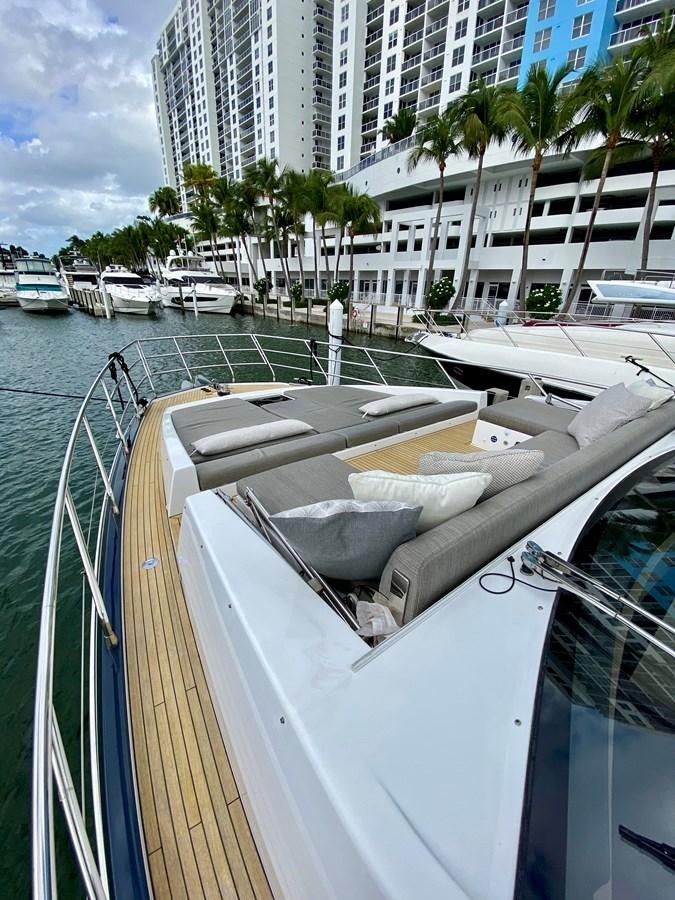 a group of boats in a harbor aboard SEARENITY II Yacht for Sale