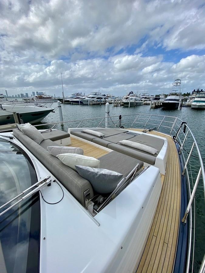a boat with many seats on it aboard SEARENITY II Yacht for Sale