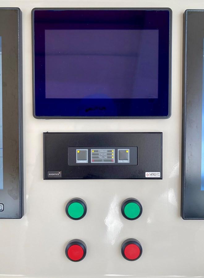 a close-up of a cell phone aboard SEARENITY II Yacht for Sale