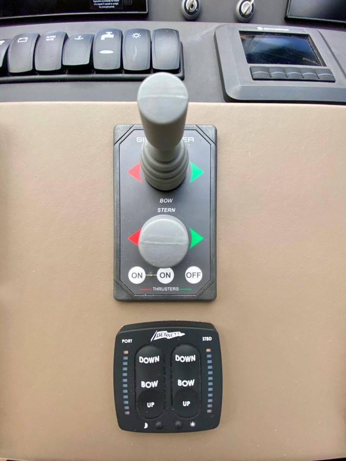 a close-up of a device aboard SEARENITY II Yacht for Sale