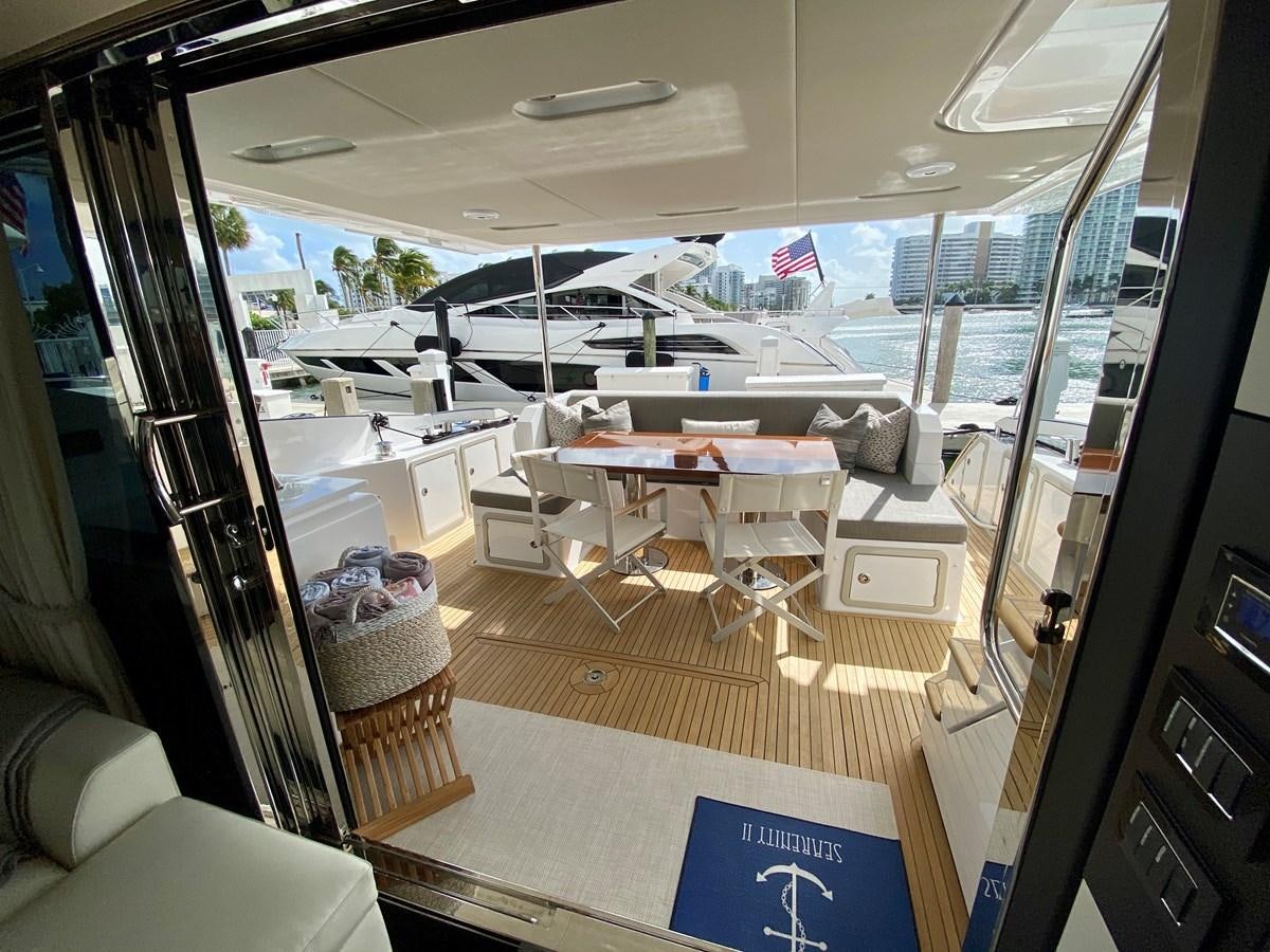 inside view of a building aboard SEARENITY II Yacht for Sale