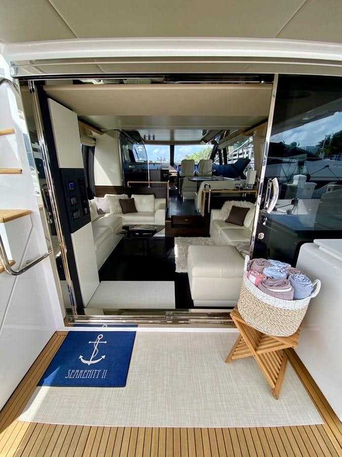 inside of a house aboard SEARENITY II Yacht for Sale