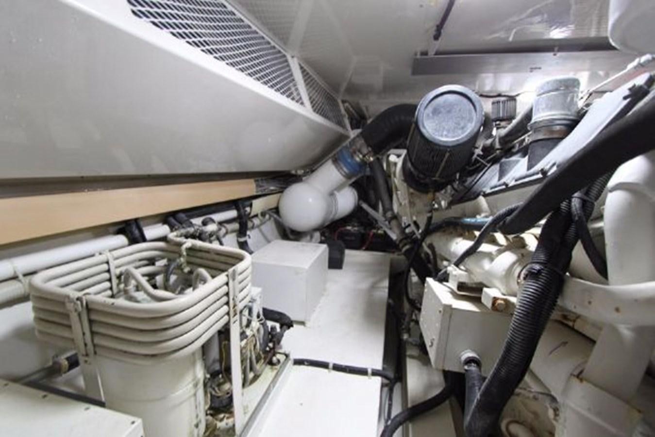 a close-up of a car engine aboard BROKYSTONE Yacht for Sale