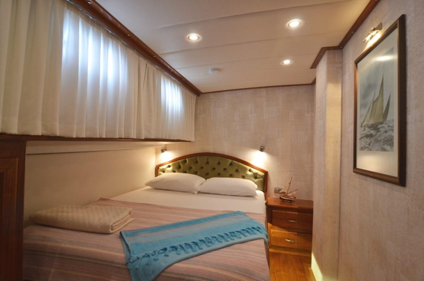 a room with two beds aboard ZORBAS Yacht for Sale