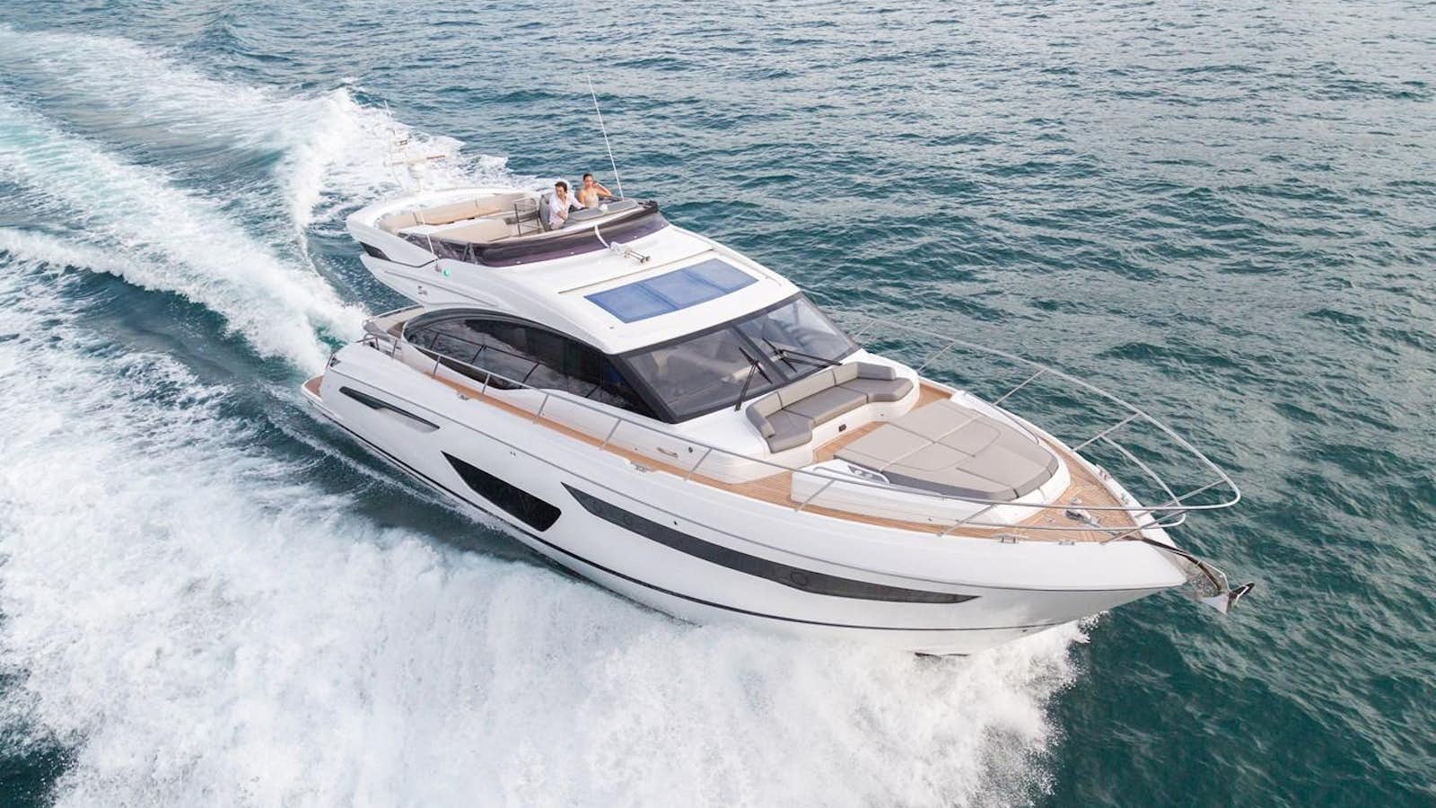 a boat on the water aboard PRINCESS S60 Yacht for Sale
