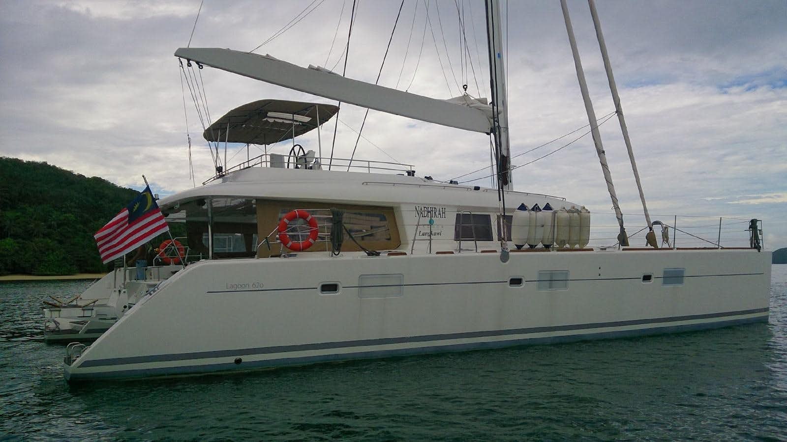 a boat on the water aboard NADHIRAH Yacht for Sale