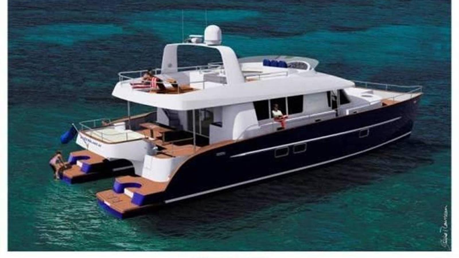 a boat on the water aboard 60' 2008 FOUNTAINE PAJOT QUEENSLAND Yacht for Sale