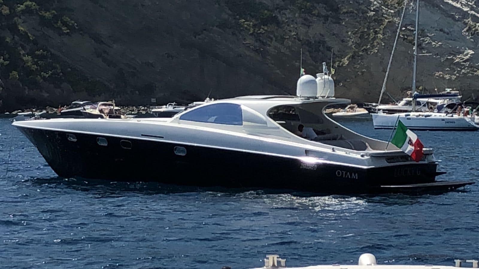 a boat in the water aboard LUCKY G Yacht for Sale