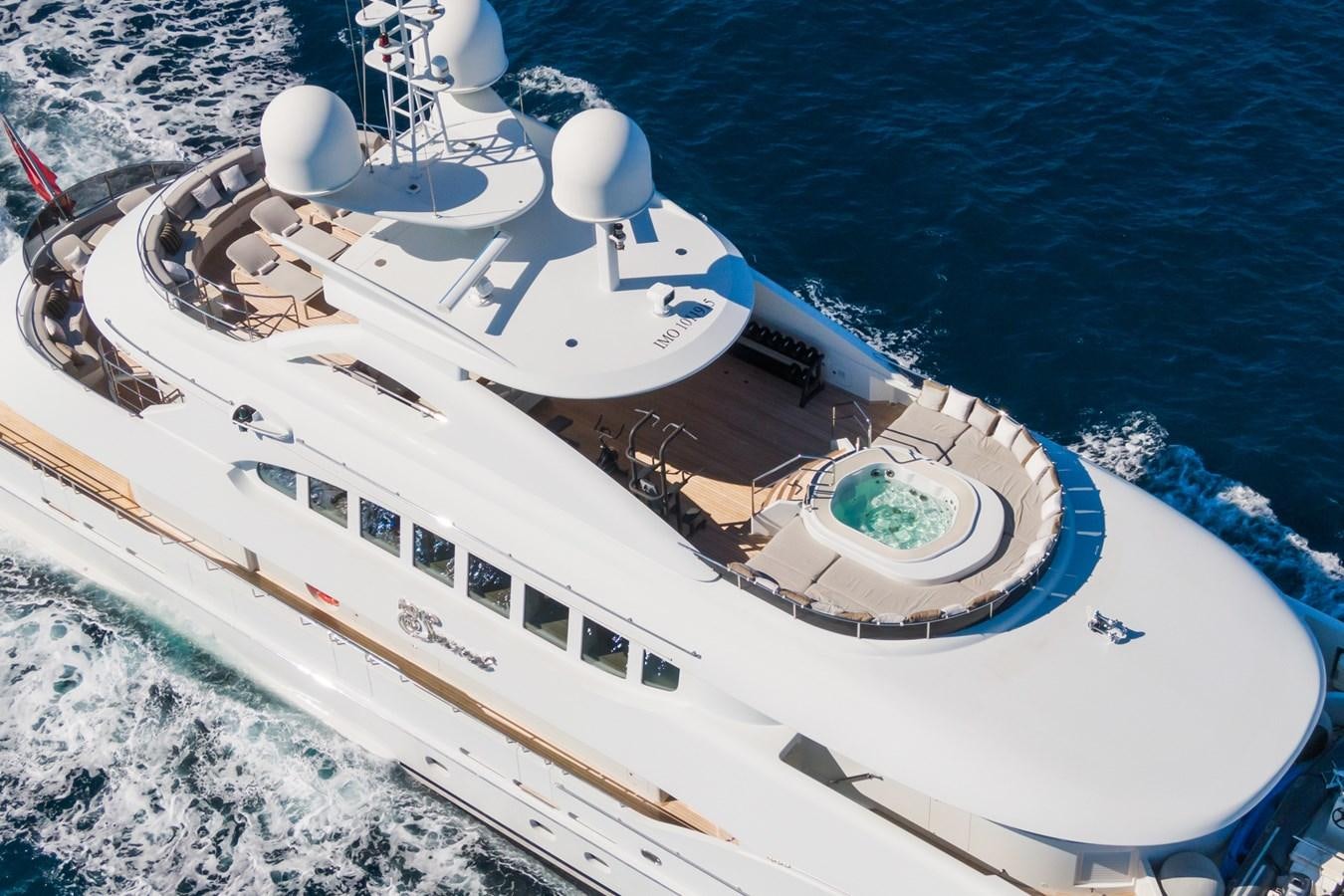 a model of a space ship aboard MY SECRET Yacht for Sale