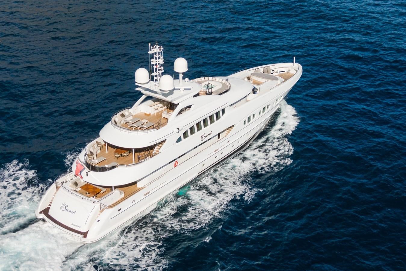 a ship in the water aboard MY SECRET Yacht for Sale