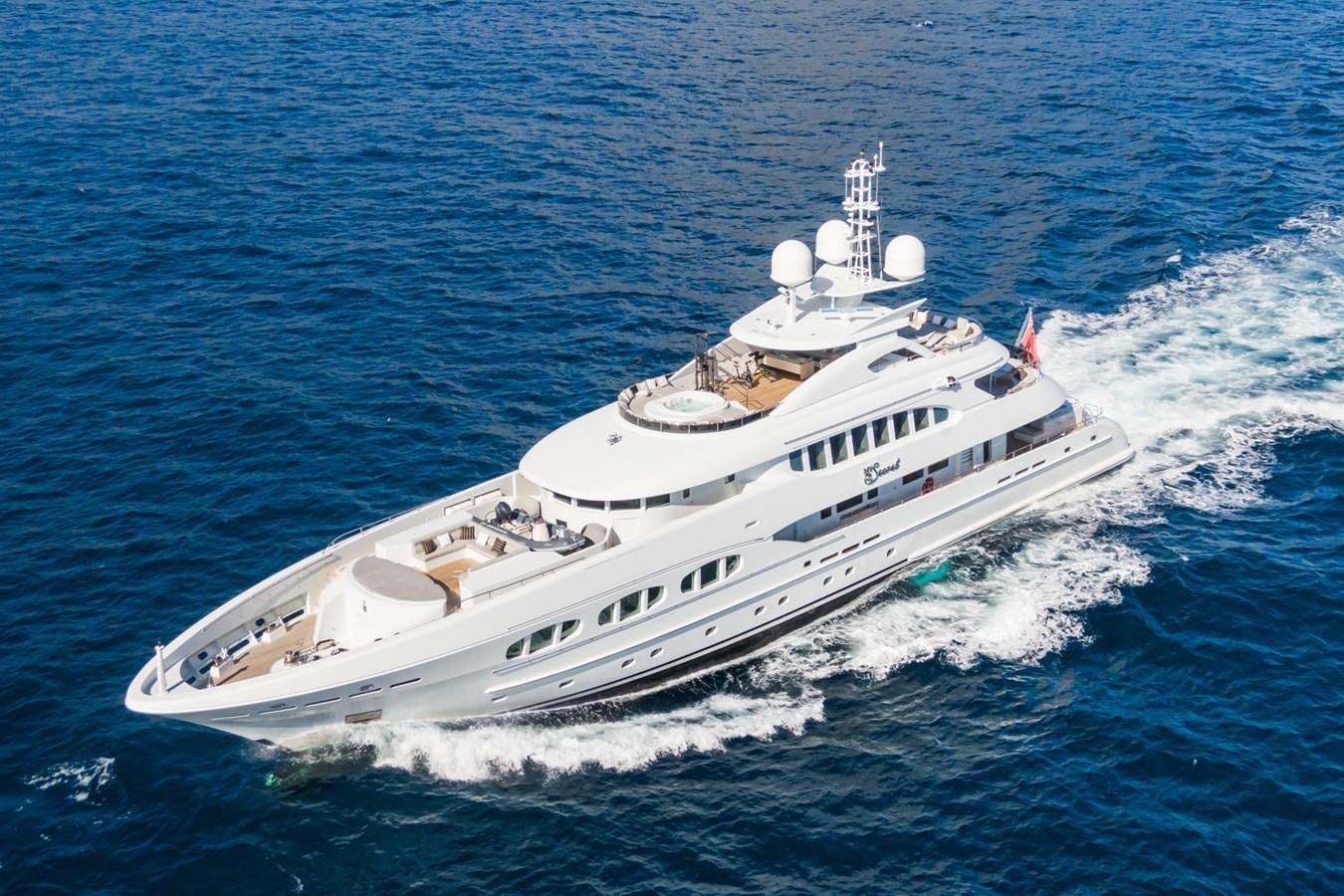 a ship on the water aboard MY SECRET Yacht for Sale