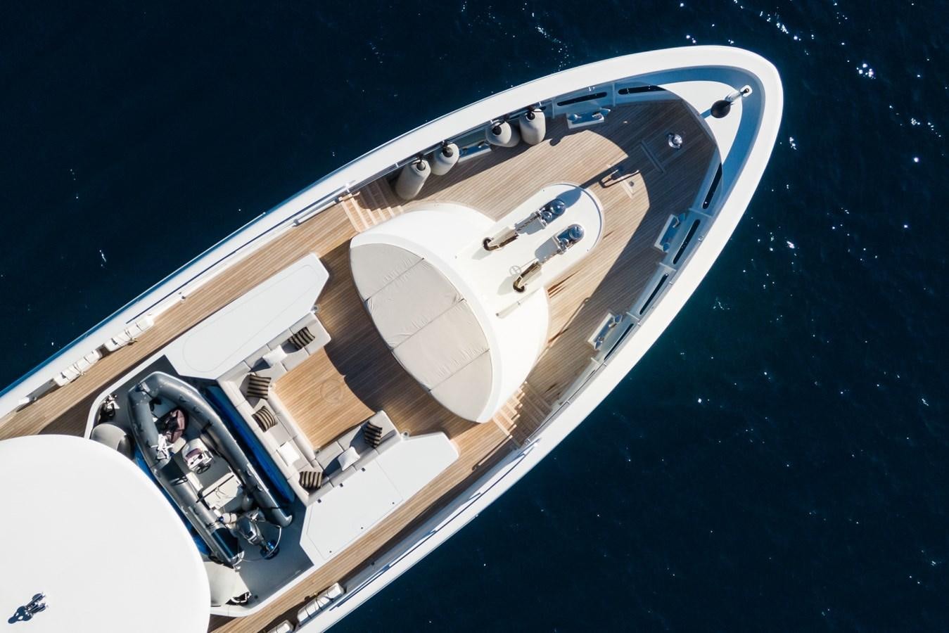 a space shuttle in the air aboard MY SECRET Yacht for Sale