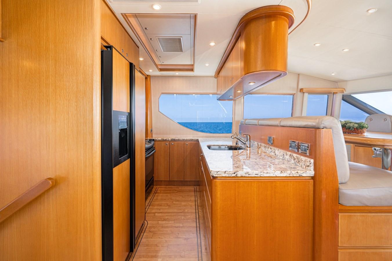 a kitchen with a countertop aboard ESOTERIC Yacht for Sale