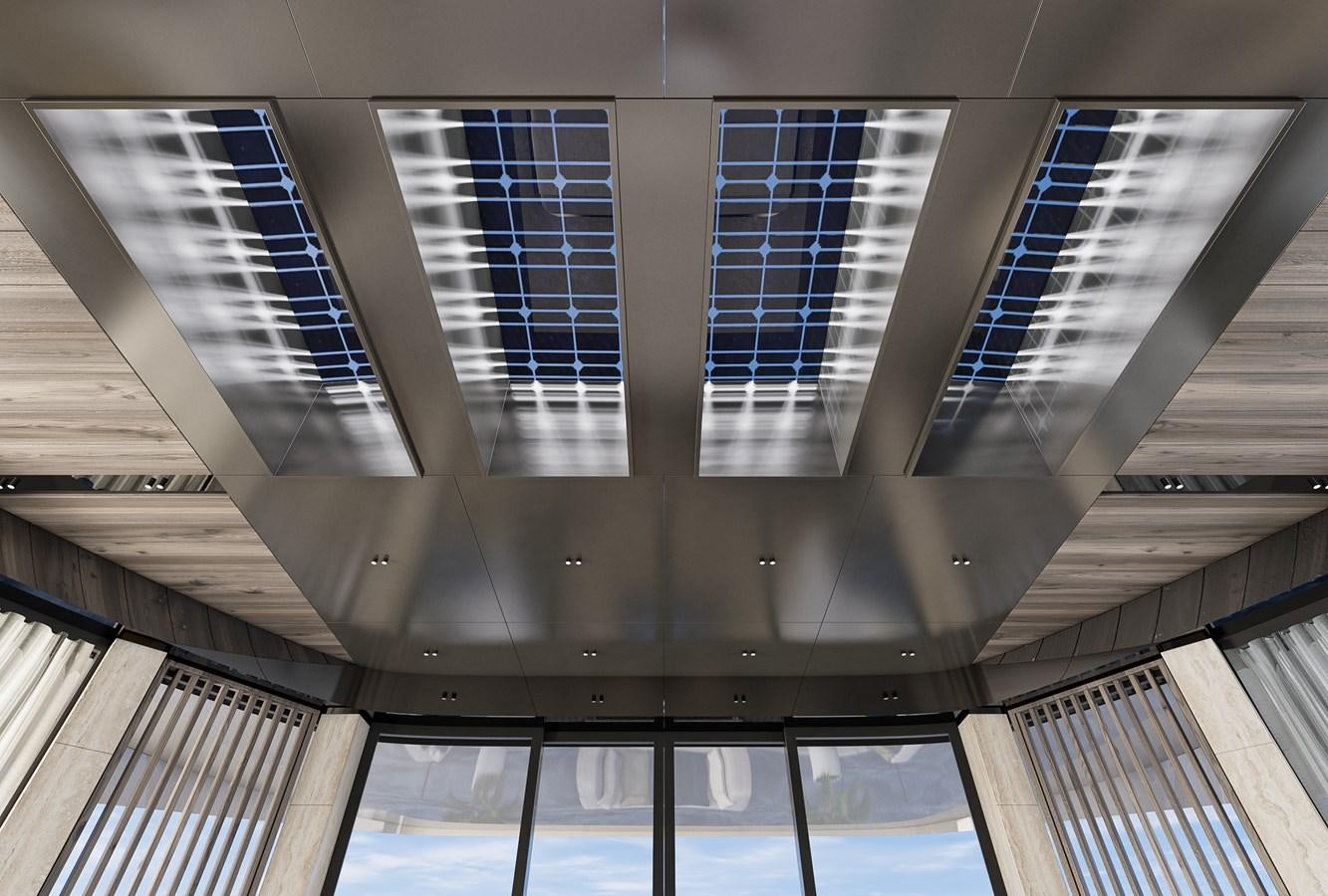 a large building with many windows aboard NIGHT FURY II Yacht for Sale