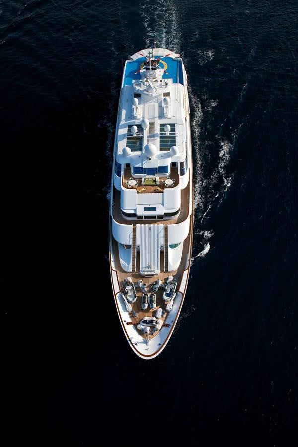a gold and silver trophy aboard LADY MOURA Yacht for Sale