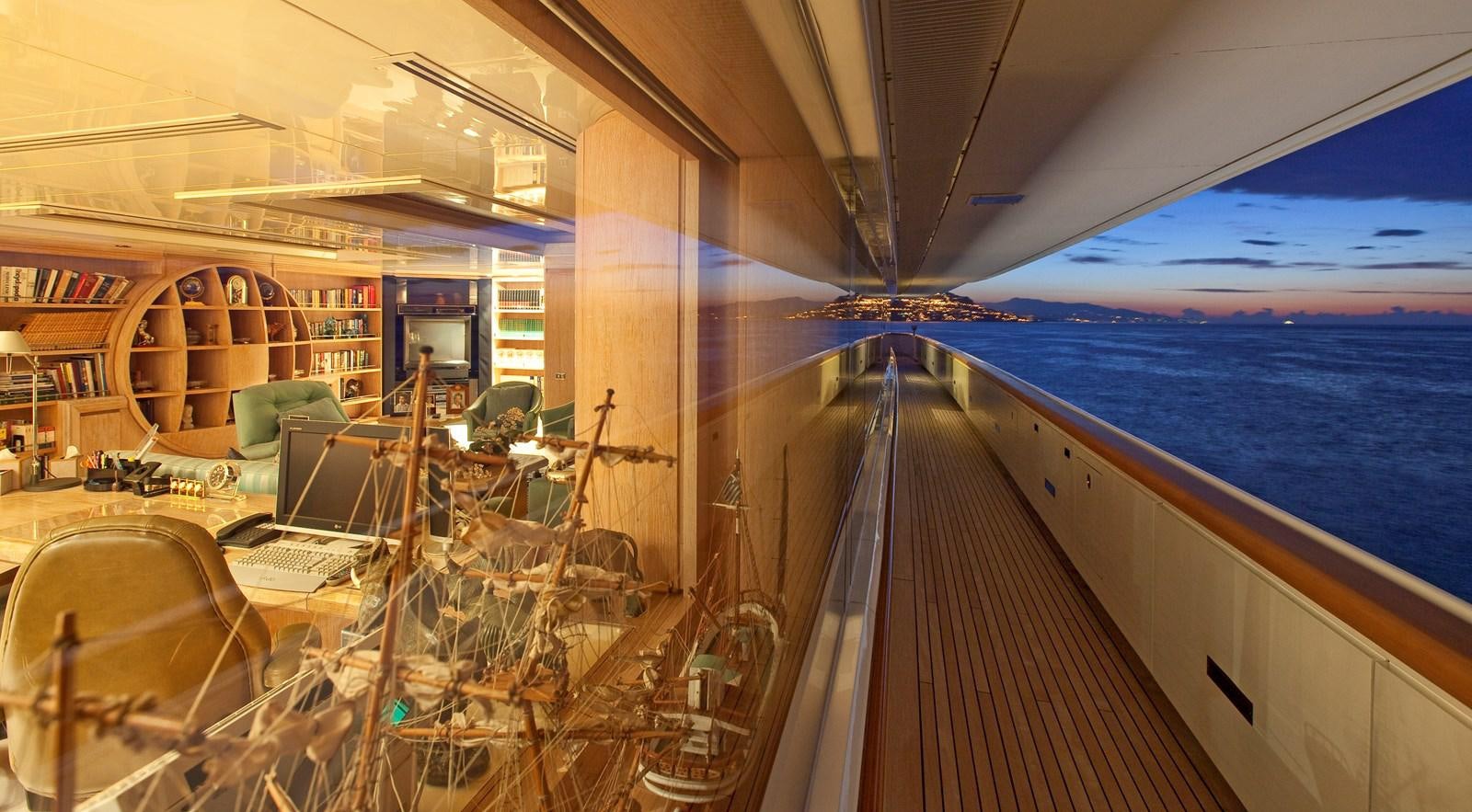 inside of a ship aboard LADY MOURA Yacht for Sale
