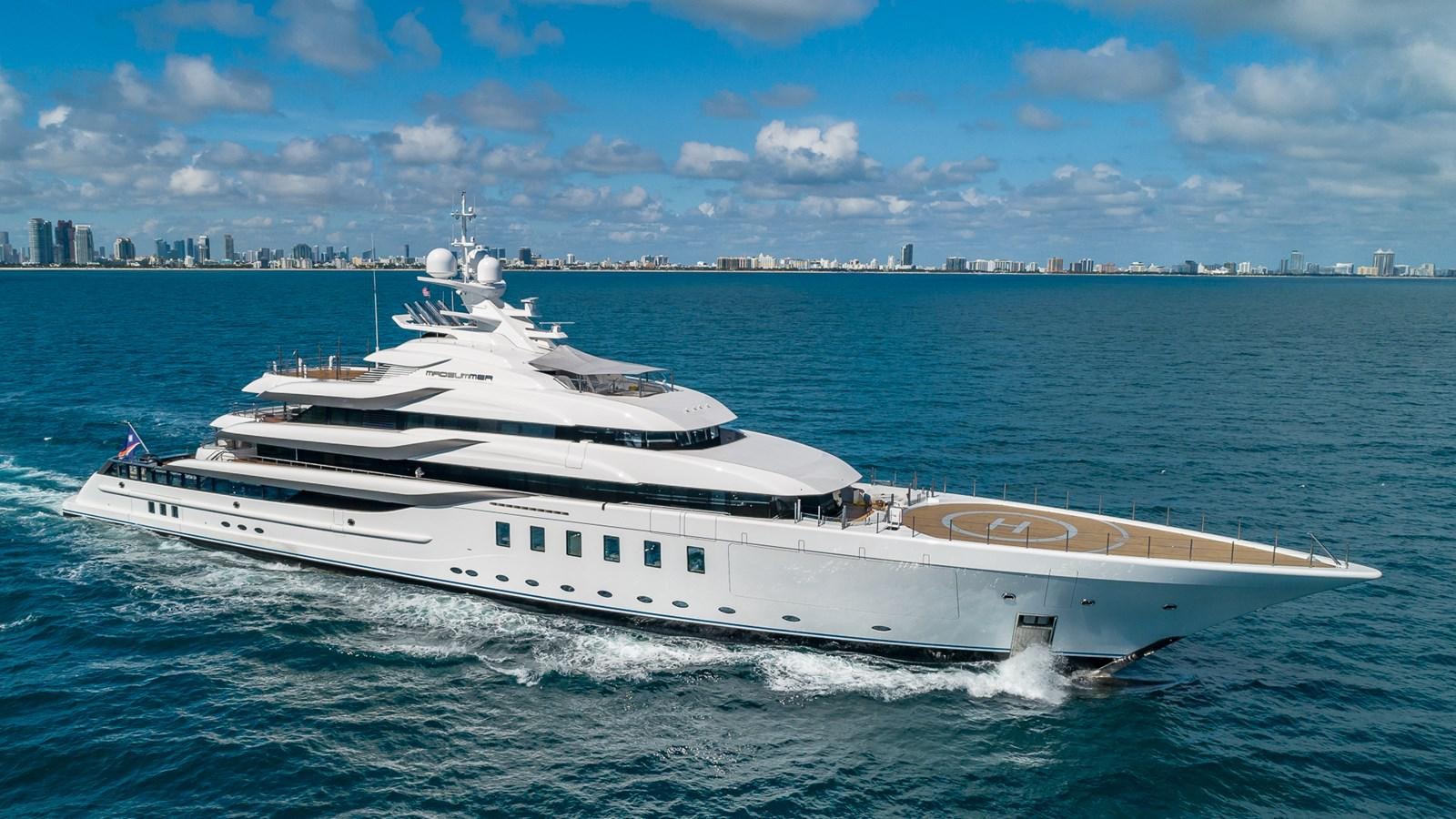 a white yacht on the water aboard CC-SUMMER Yacht for Sale