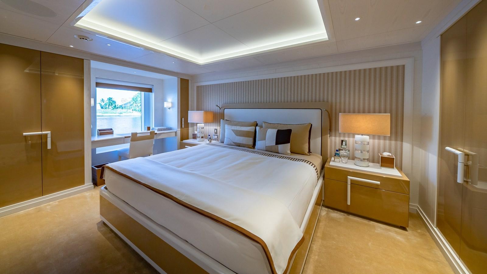 a room with two beds aboard CC-SUMMER Yacht for Sale