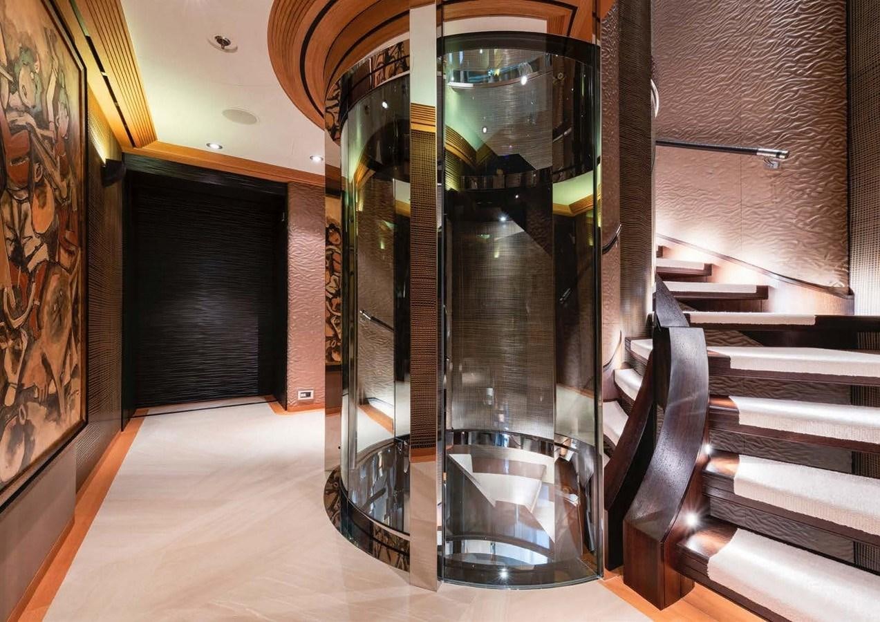 a glass of water aboard SUNRAYS Yacht for Sale