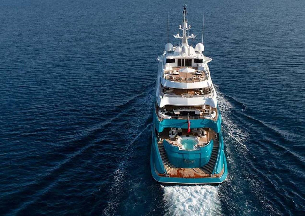 a ship sailing on the sea aboard SUNRAYS Yacht for Sale