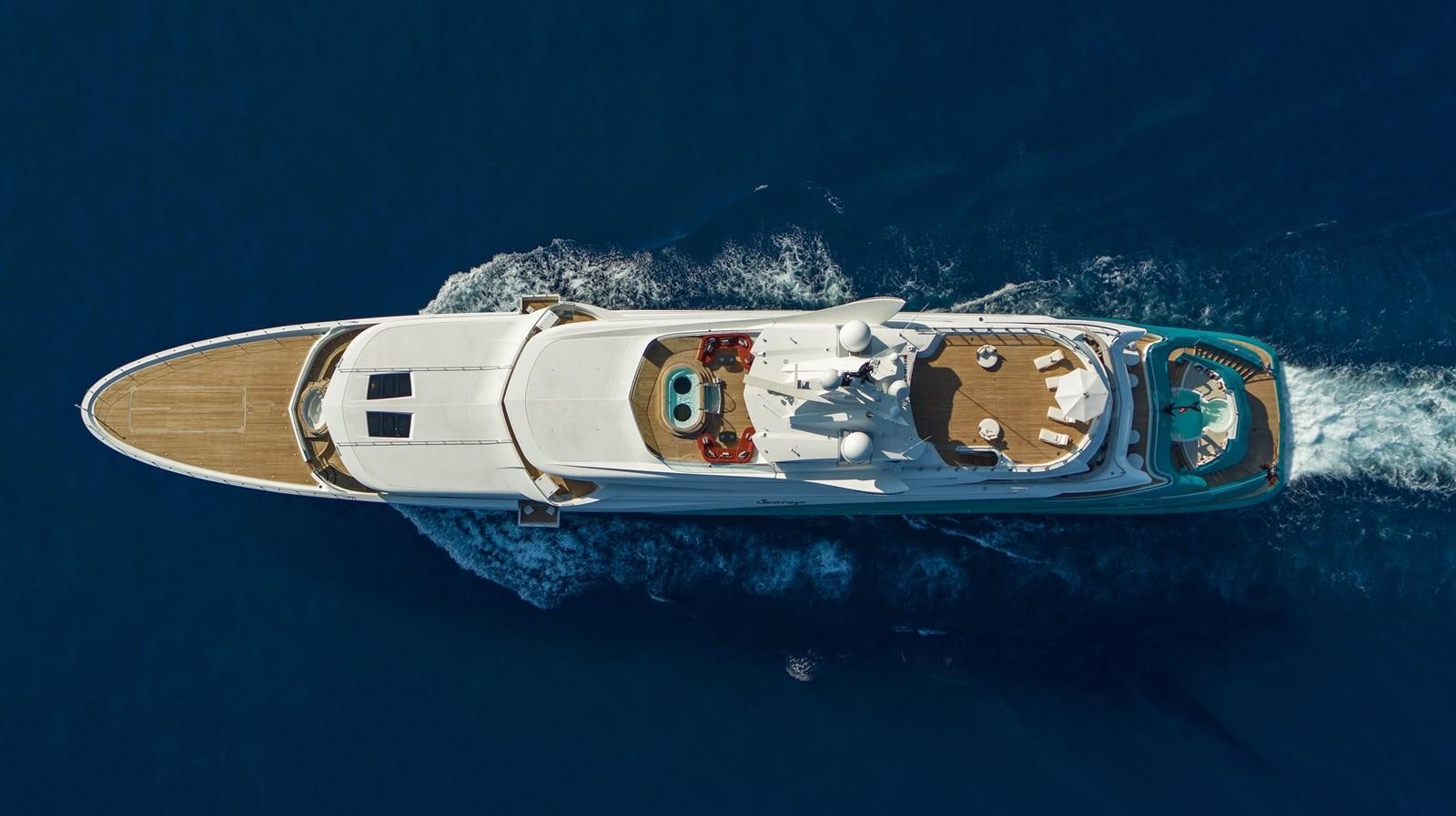 a space ship in the water aboard SUNRAYS Yacht for Sale