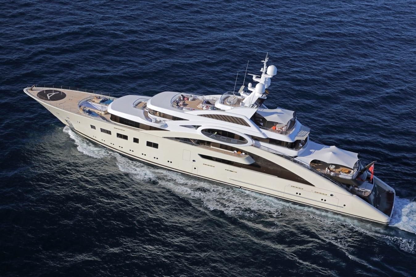 a white boat on the water aboard EYE Yacht for Sale