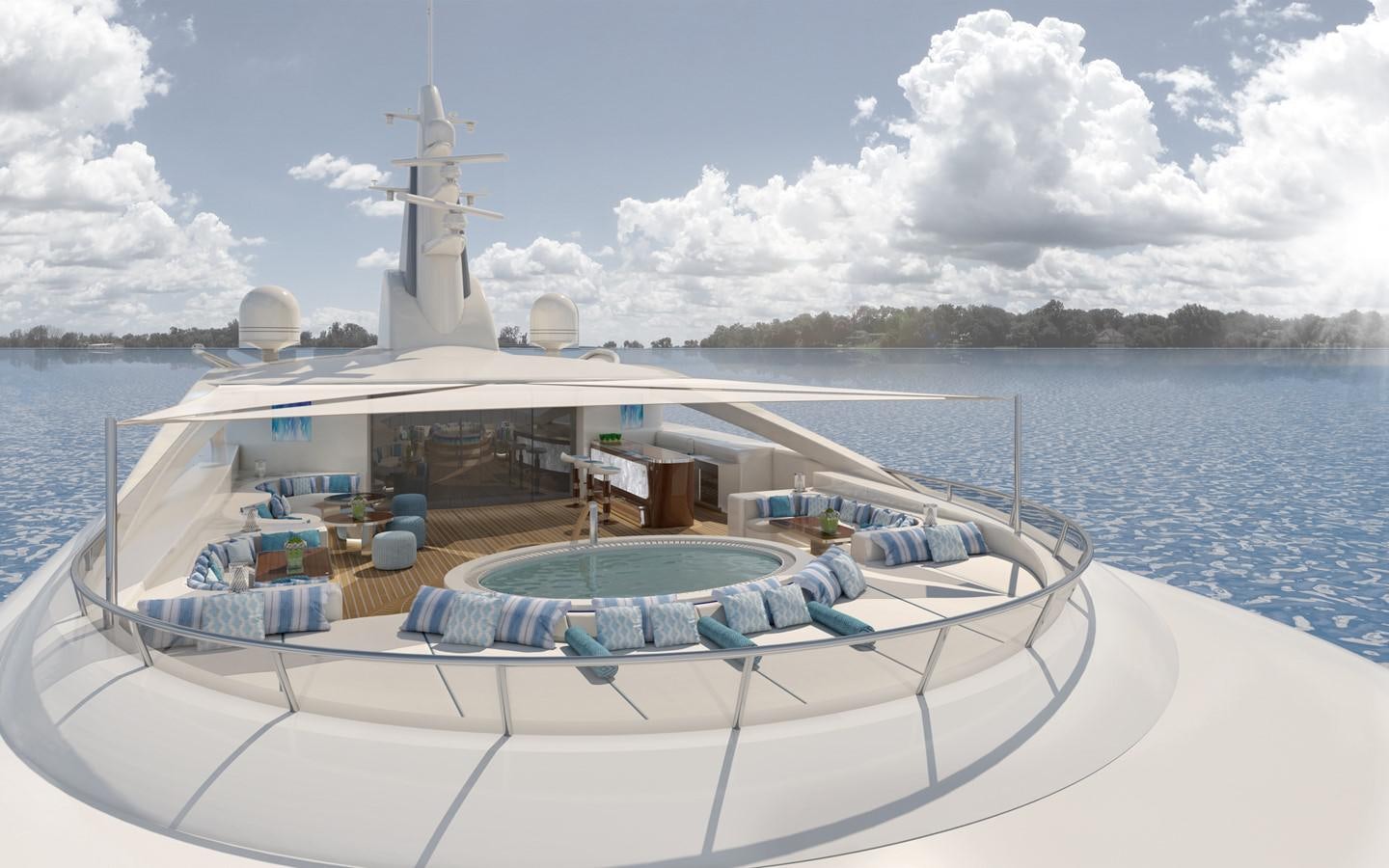 a boat on the water aboard DUNYA  DY012 Yacht for Sale