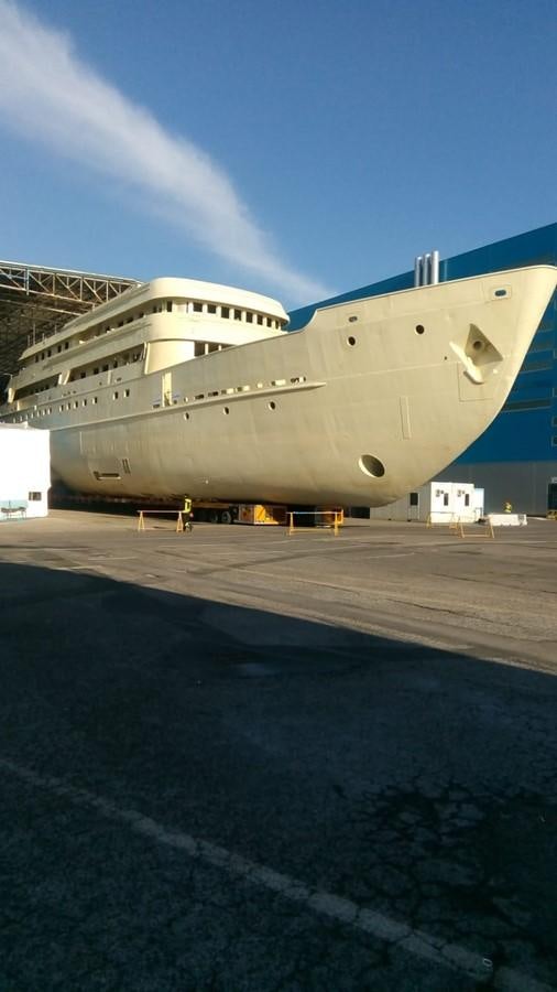 a large white ship aboard SIMON FRASER Yacht for Sale