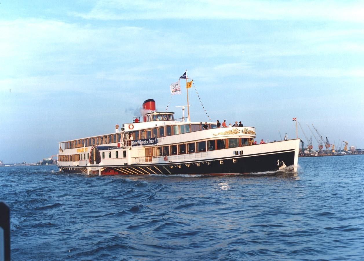 a large boat in the water aboard MAJESTEIT Yacht for Sale