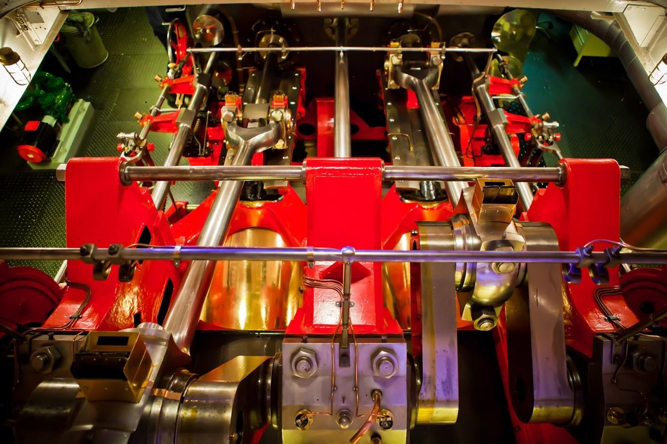 a close-up of a machine aboard MAJESTEIT Yacht for Sale