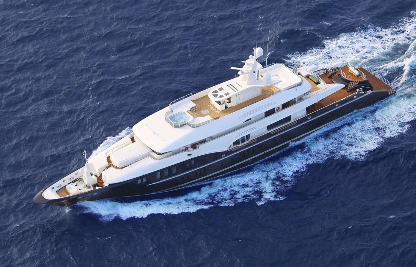a high angle view of a ship aboard LADY VERA Yacht for Sale