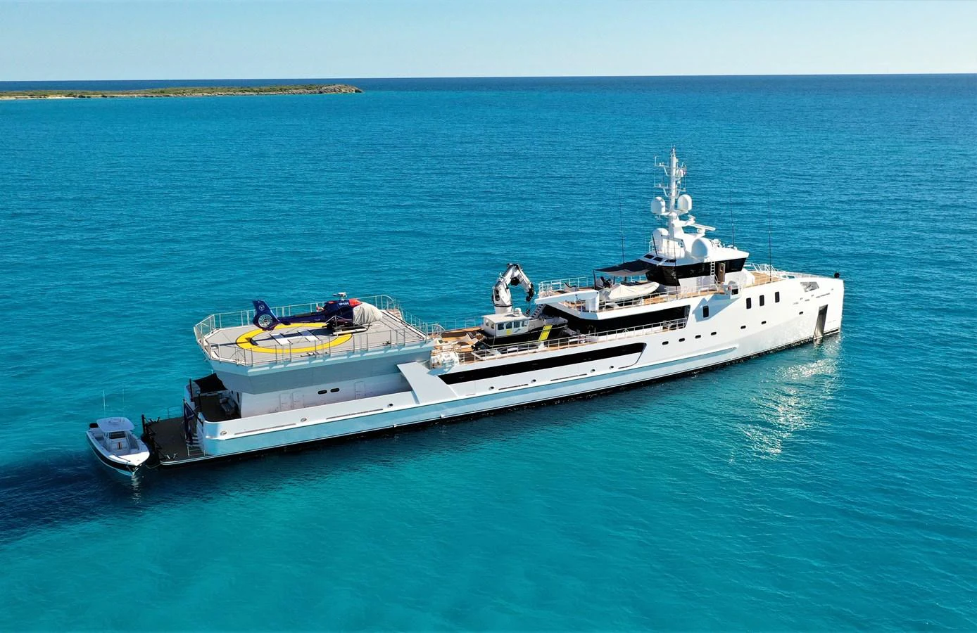 a boat on the water aboard INDRATUS Yacht for Sale