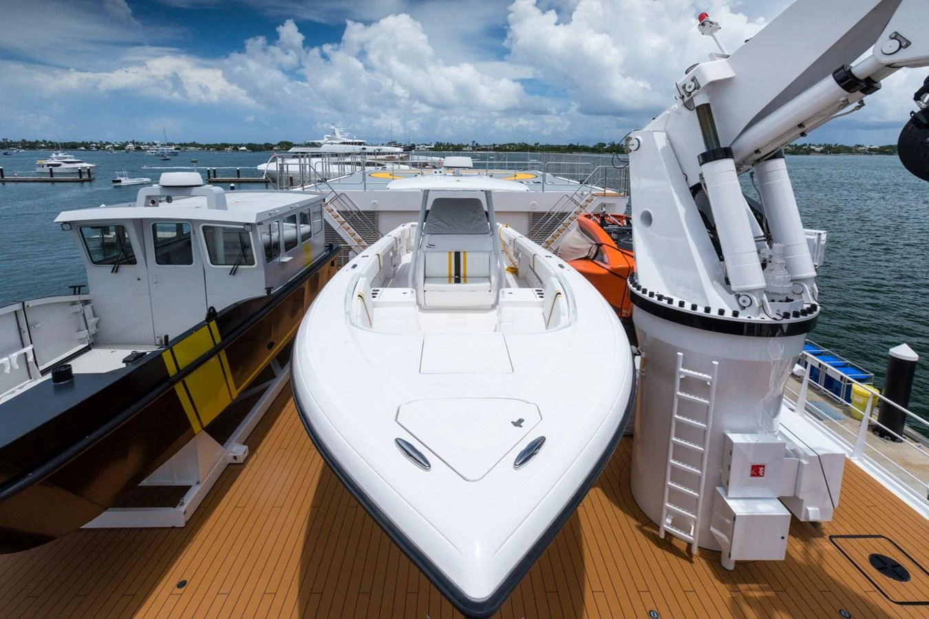 a boat on the water aboard INDRATUS Yacht for Sale