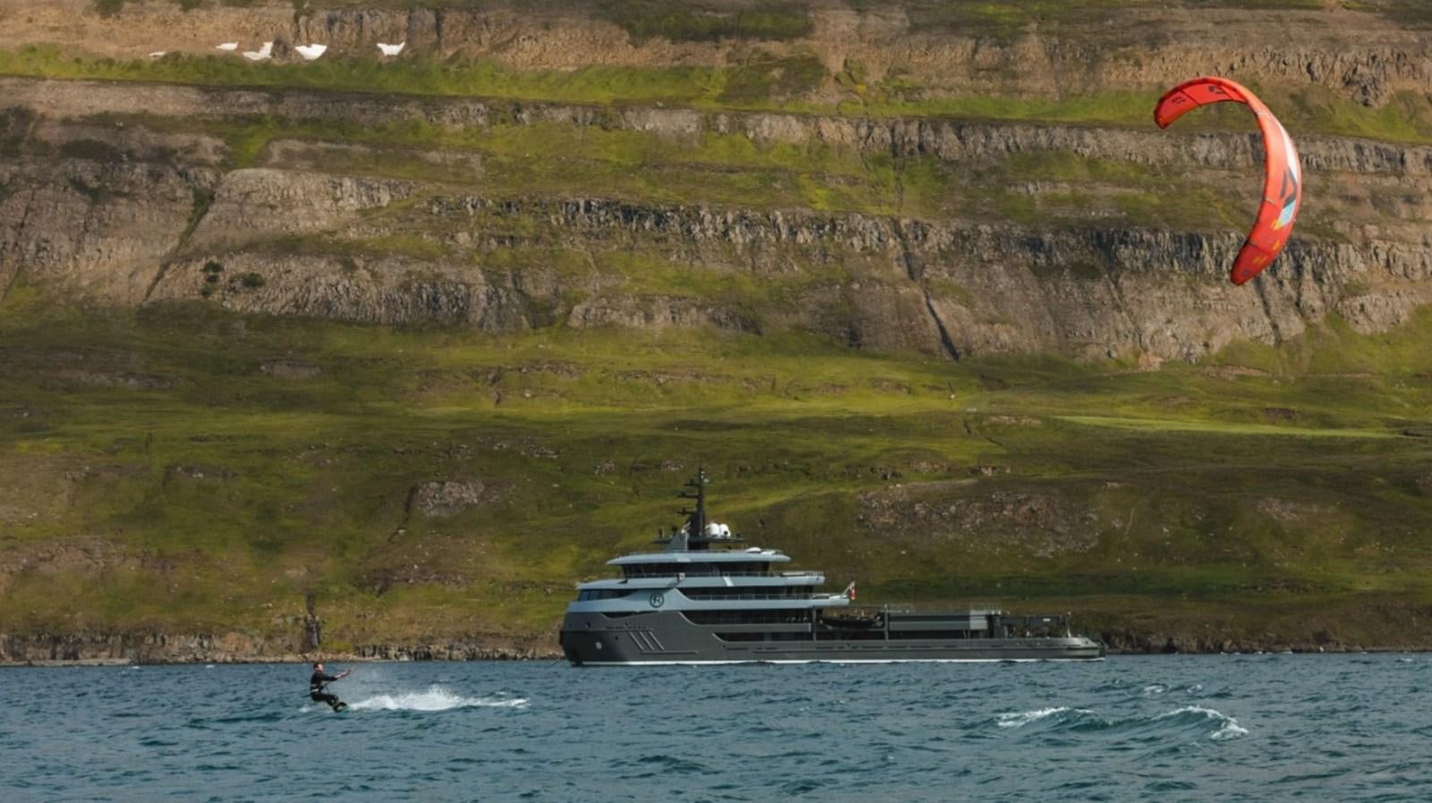 a boat sailing on the water aboard Q Yacht for Sale