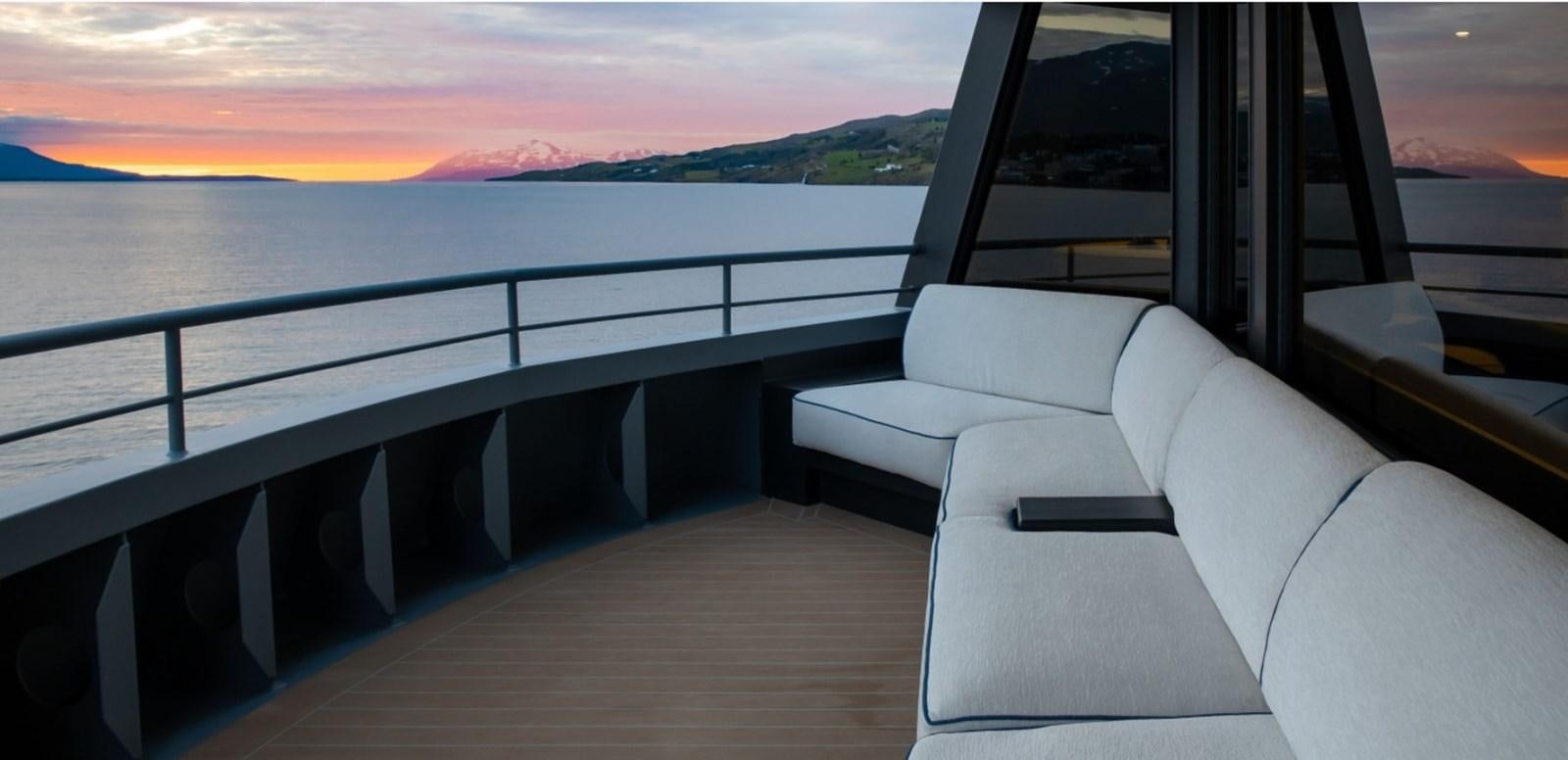 a boat on the water aboard Q Yacht for Sale