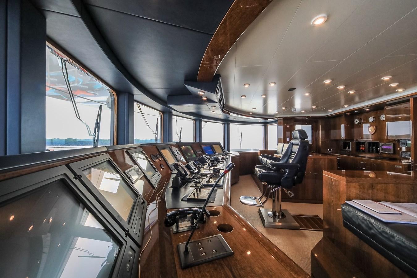 a room with many computers aboard AHS Yacht for Sale