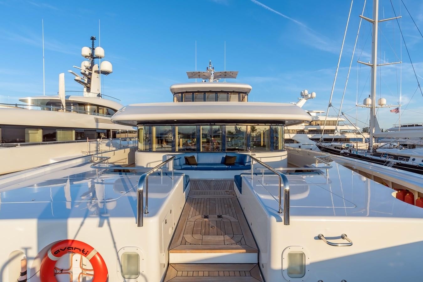 a boat in the water aboard MARGUERITE Yacht for Sale