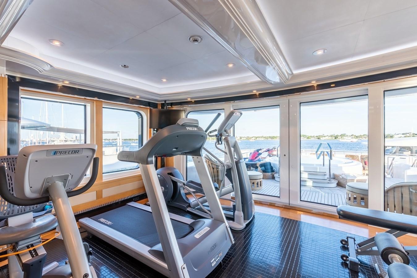 inside of a bus aboard MARGUERITE Yacht for Sale