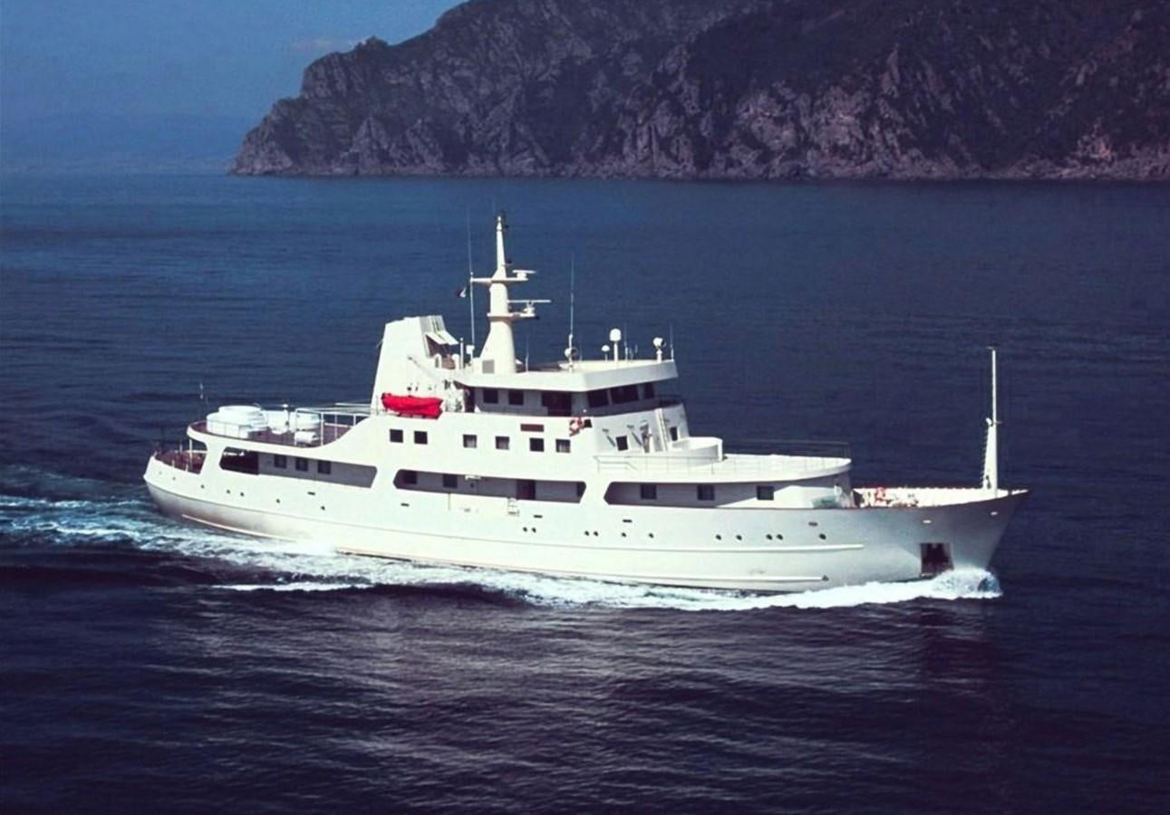 a white yacht in the water aboard ANDAMAN EXPLORER Yacht for Sale