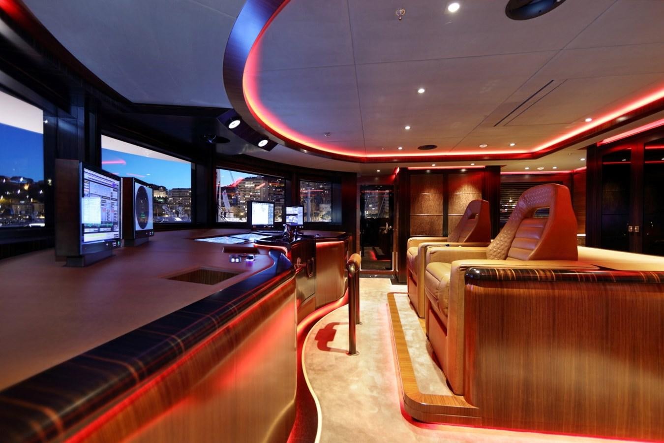 inside of a bus aboard FORMOSA Yacht for Sale