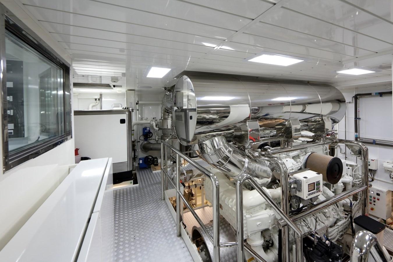 a room with machinery aboard FORMOSA Yacht for Sale