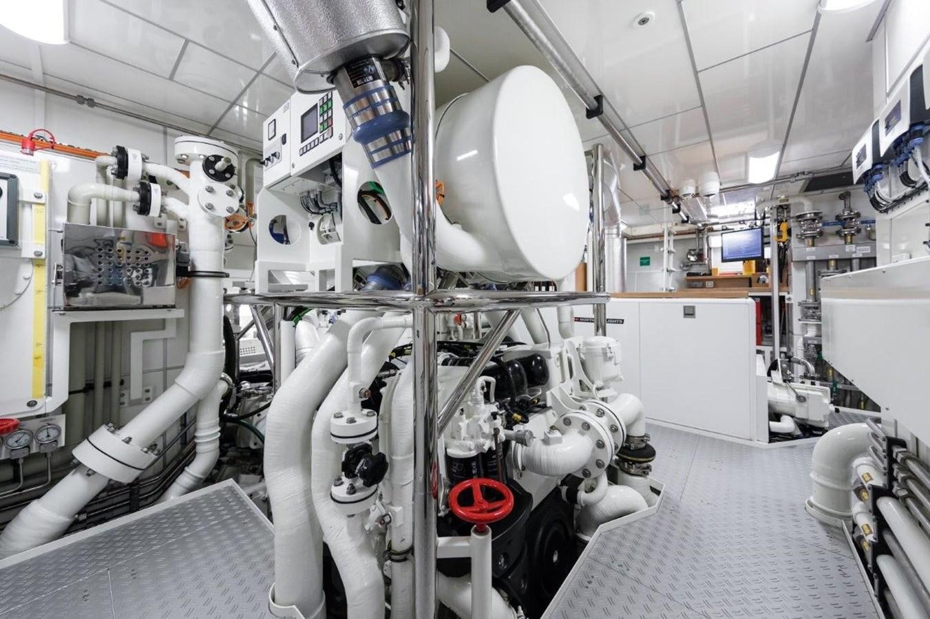 a large white machine aboard NGONI Yacht for Sale