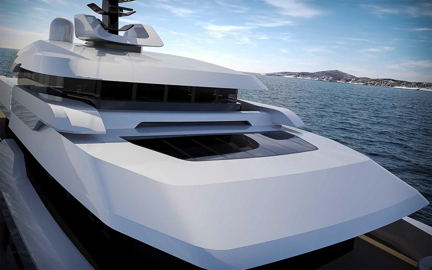 a boat on the water aboard RMK 58 Yacht for Sale