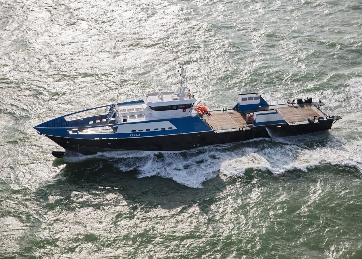 a boat in the water aboard THE ULTIMATE SHADOW VESSEL Yacht for Sale