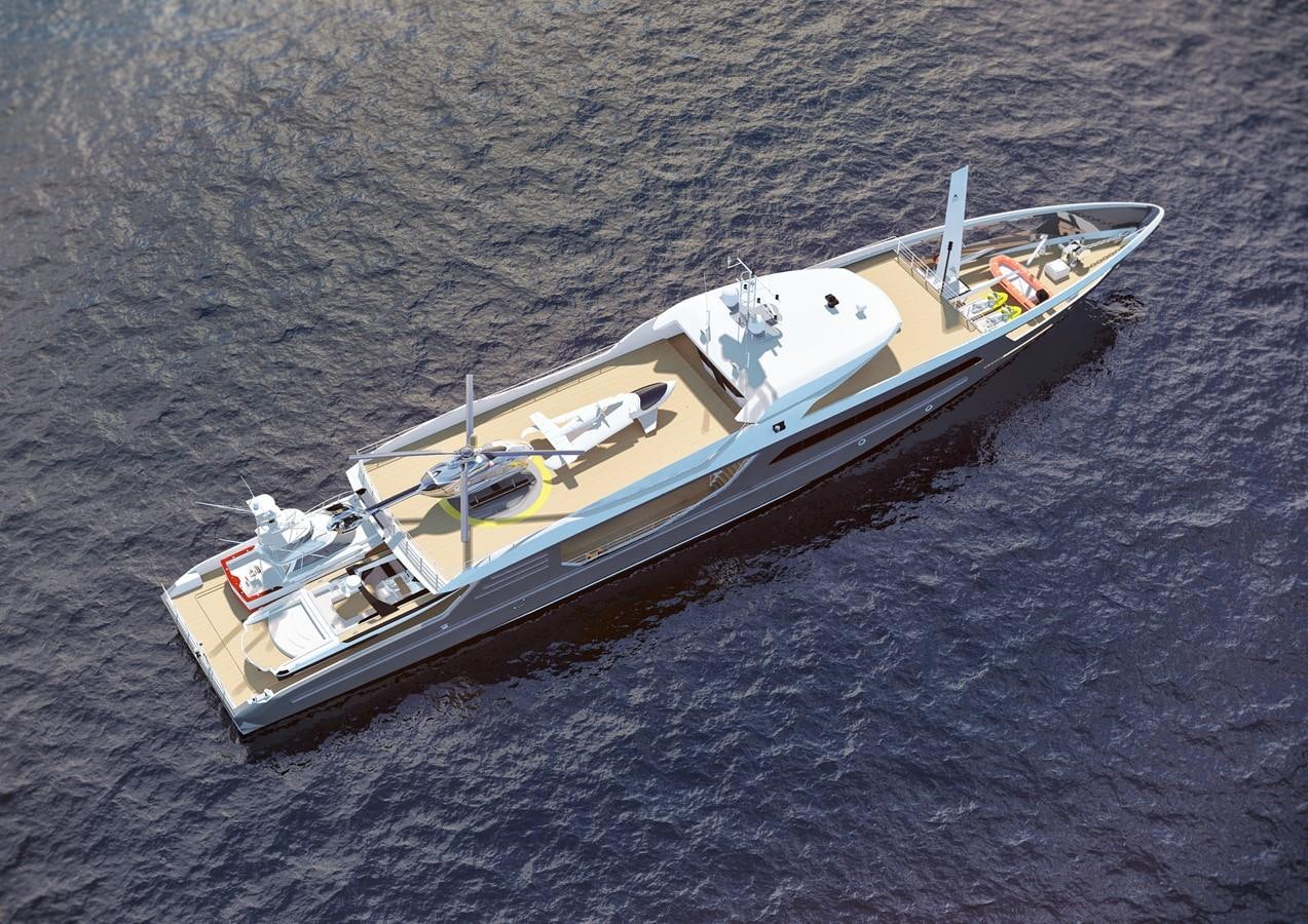 a boat in the water aboard THE ULTIMATE SHADOW VESSEL Yacht for Sale