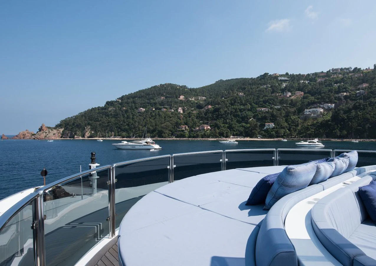 a boat on the water aboard LADY A Yacht for Sale
