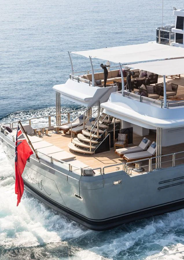 a boat on the water aboard LADY A Yacht for Sale