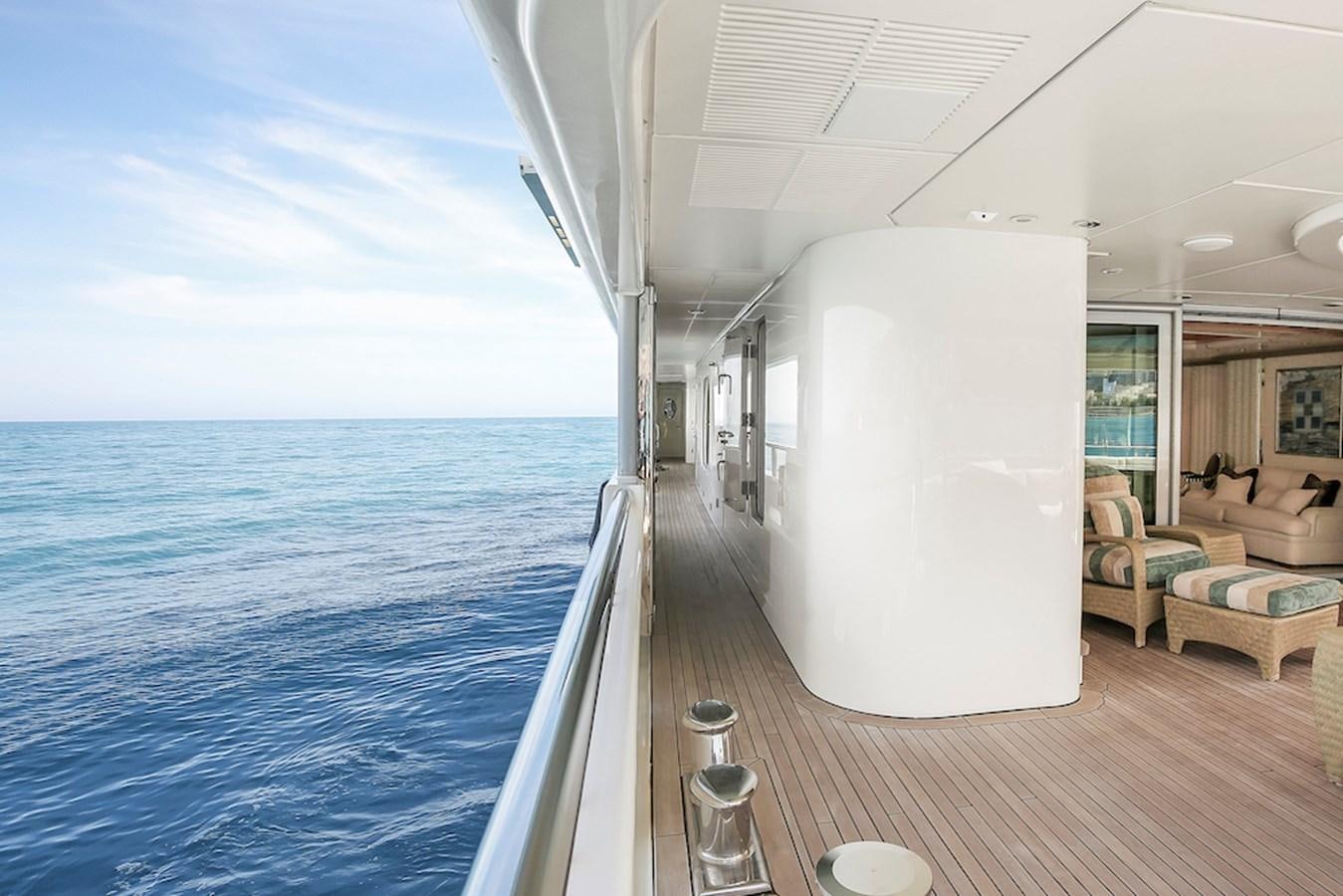 a large white room with a pool aboard SAMIRA Yacht for Sale